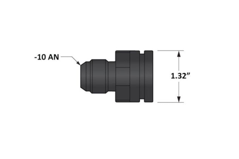 Fleece FPE-34224-B Adapter Fitting -10AN Male to 1.325in Bore | Universal