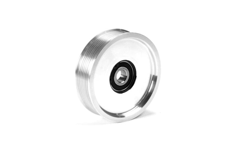 Fleece FPE-34657-AL Upper Fan Pulley Idler Bare Aluminium Finish | 2003-2018 Dodge 6.7L Cummins