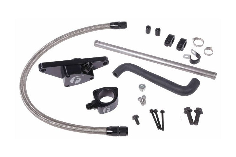 Fleece FPE-CLNTBYPS-CUMMINS-0305-SS Coolant Bypass Kit w/ Stainless Steel Braided Line | 2003-2005 Dodge 5.9L Cummins AT