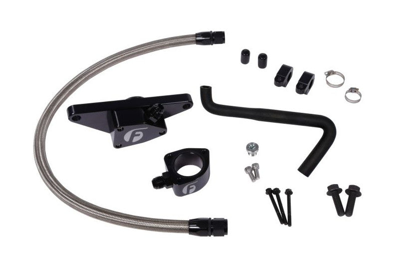 Fleece FPE-CLNTBYPS-CUMMINS-0607-SS Coolant Bypass Kit w/ Stainless Steel Braided Line | 2006-2007 Dodge 5.9L Cummins AT