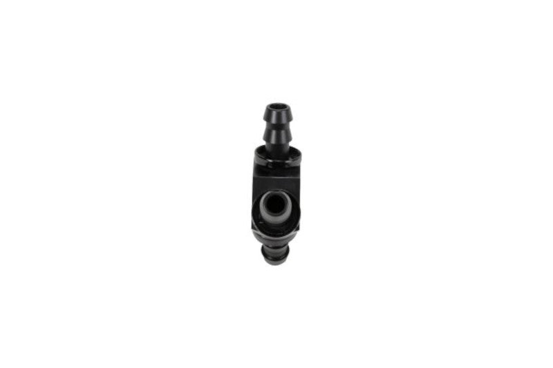 Fleece FPE-FIT-Y06-BLK 3/8in Black Anodized Aluminum Y Barbed Fitting (For -6 Pushlock Hose)| Universal