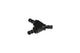 Fleece FPE-FIT-Y08-BLK 1/2in Black Anodized Aluminum Y Barbed Fitting (For -8 Pushlock Hose) | Universal