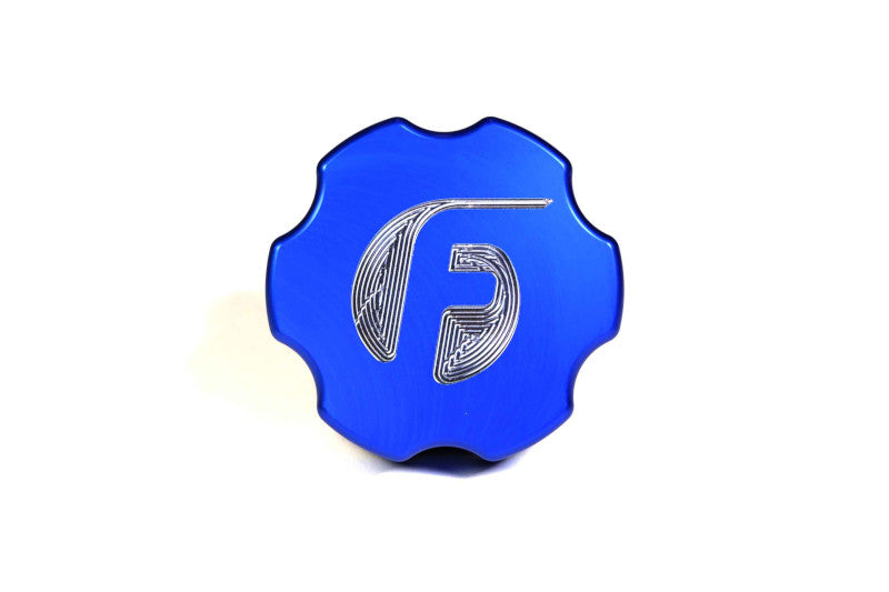 Fleece FPE-OC-CR-F-BLU Billet Oil Cap Cover - Blue | 2003-2018 Ram 5.9L/6.7L Cummins