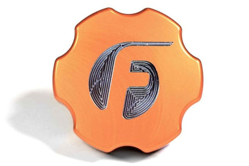 Fleece FPE-OC-CR-F-ORG Cummins Billet Oil Cap Cover Orange | 2003-2018 Dodge 5.9L/6.7LCummins