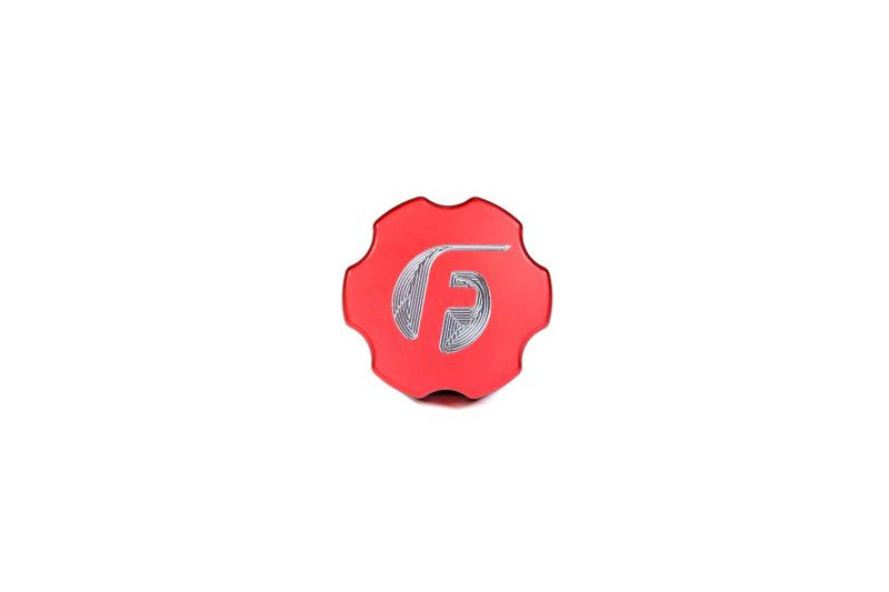 Fleece FPE-OC-CR-F-RED Cummins Billet Oil Cap Cover Red | 2003-2018 Dodge 5.9L/6.7LCummins