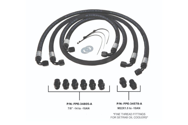 Fleece FPE-TL-LBZ-LMM 5/8 Allison Transmission Cooler Lines | 2006-2010 Silverado/Sierra 2500HD/3500HD 6.6L