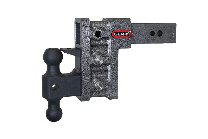 Gen-Y GH-1623 MEGA-DUTY 2.5in Shank 6in Drop 3.5K TW 32K Hitch w/ Versa-Ball & Pintle Lock | Universa