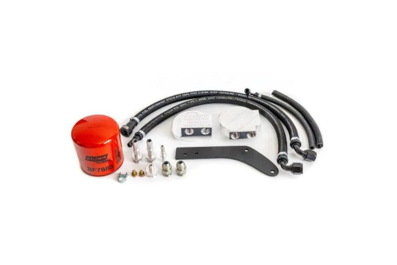 H&S Motorsports 121012-16 Upper Fuel Filter Relocation Kit | 16 Ford 6.7L Powerstroke