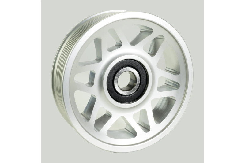 Industrial 24FC07 4.5in Billet Clear Anodized Idler Pulley | 2003-2012 Ram 5.9L/6.7L Cummins