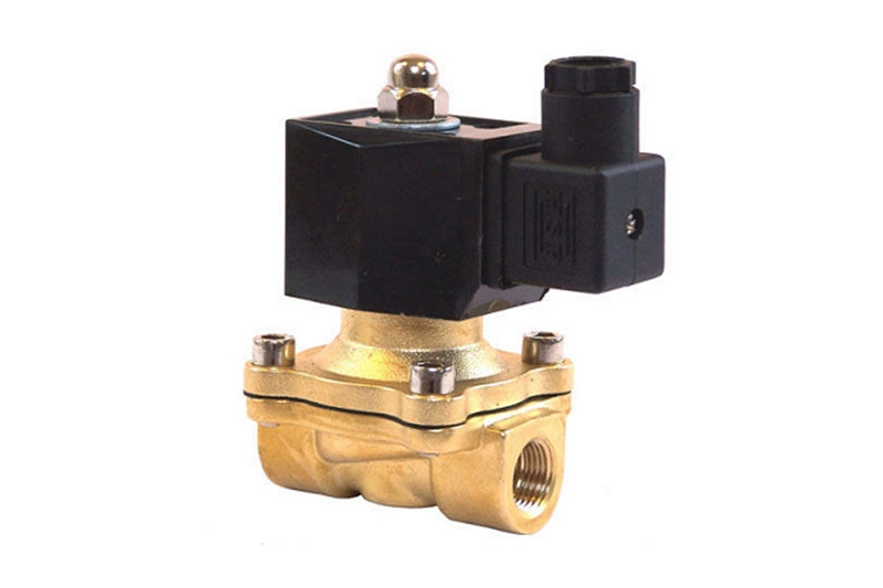 Kleinn VX7004 Vortex 7 12v Brass Air Valve - 1/2 F NPT Inlet, 1/2 F NPT Outlet | Universal