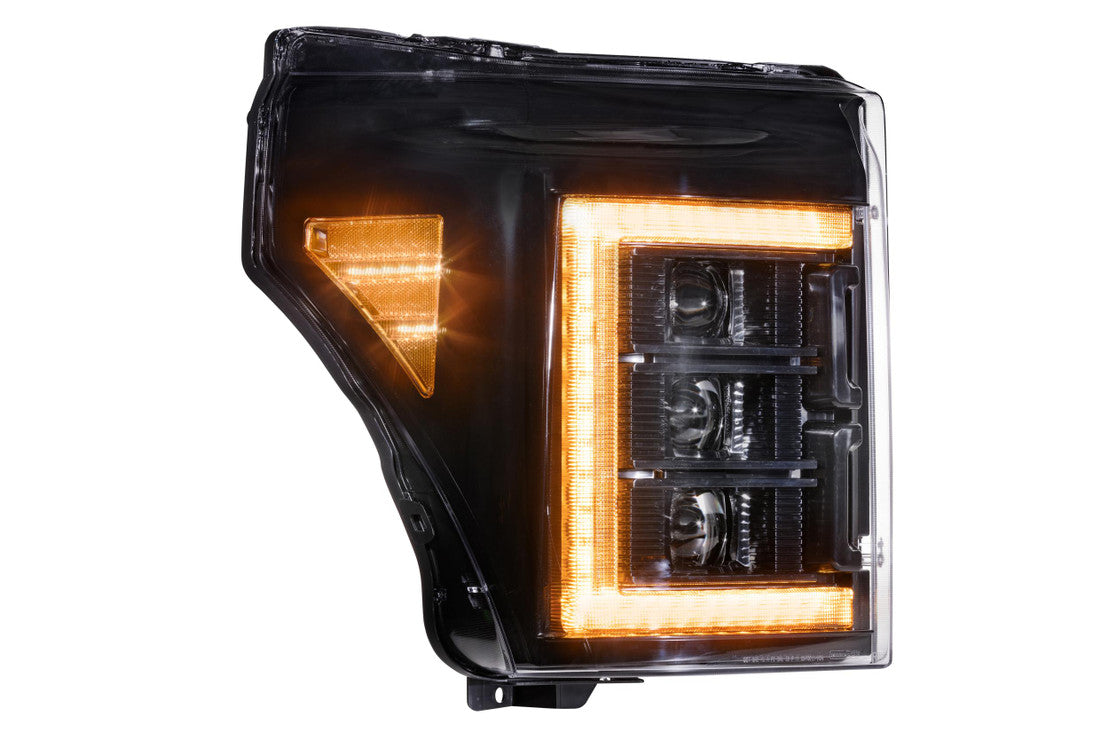 Morimoto LF505-A-ASM XB LED Amber DRL Headlights Pair | 2011-2016 F250/F350/F450