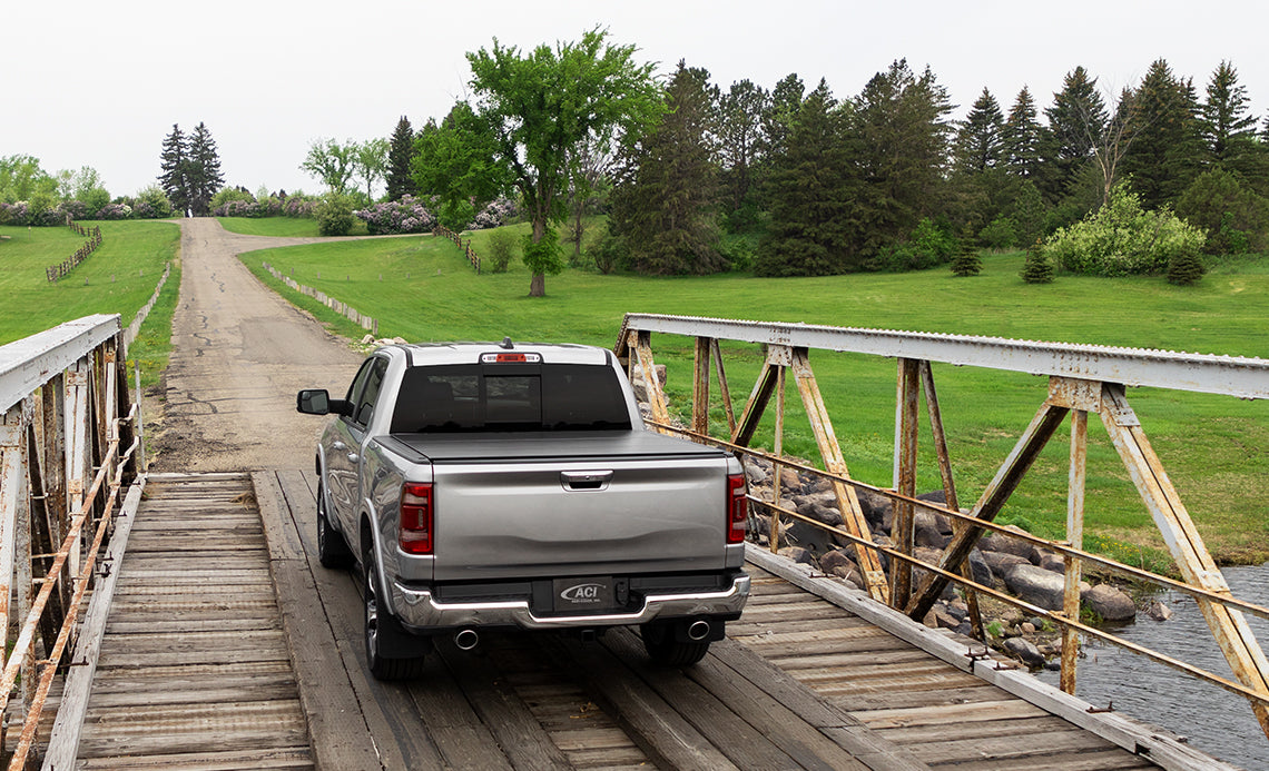 ACI B1040069 Lomax Hard Tri-Fold Tonneau Cover Matte Black | 2019-2022 Dodge Ram 2500/3500 6.5ft Bed