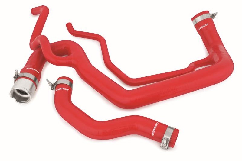 Mishimoto MMHOSE-CHV-06DRD Red Silicone Coolant Hose Kit | 2006-2010 GM 6.6L Duramax 2500HD/3500HD