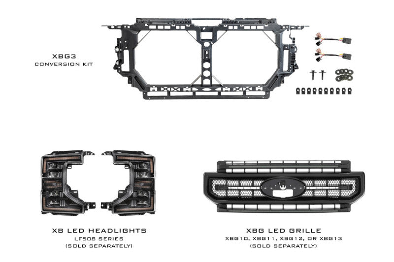 Morimoto XBG3 FaceLift Front End Conversion Kit | 2017-2022 F250/F350