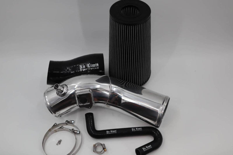 No Limit Fab 60CAIBDNM Black Cold Air Intake w/ Dry Filter & No MAF | 04-07 Ford 6.0L Powerstroke