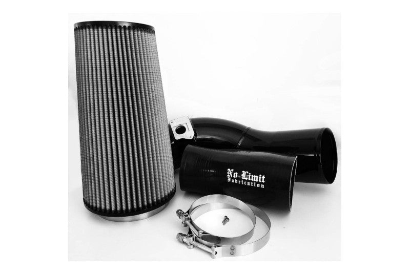 No Limit Fab 60CAIBDNM Black Cold Air Intake w/ Dry Filter & No MAF | 04-07 Ford 6.0L Powerstroke