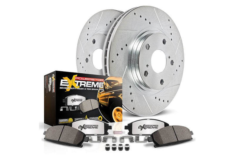 PowerStop K1905-36 Z36 Truck & Tow Front Brake Kit | 2001-2004 F250/F350 4WD