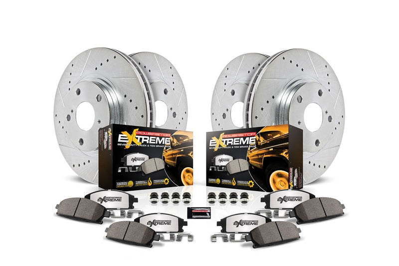 PowerStop K8732-36 Z36 Truck & Tow Front & Rear Brake Kit | 2020-2025 GM 3500HD SRW