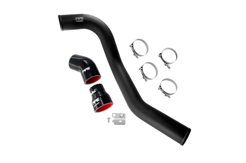 PPE 115022020 3in Black Stainless Steel Hot Side Intercooler Charge Pipe | 2004.5-2010 Silverado/Sierra 2500HD/3500HD 6.6L