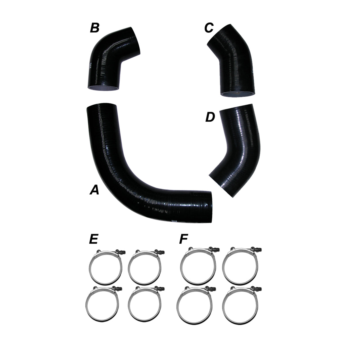 PPE 115910204 Silicone Hose & Clamp Kit | 2002-2004 Silverado/Sierra 2500HD/3500HD 6.6L