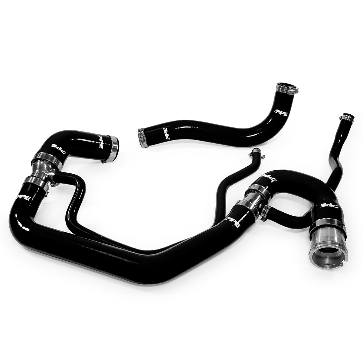 PPE 119020200 Black Upper & Lower Coolant Hose Kit | 2006-2010 Silverado/Sierra 2500HD/3500HD 6.6L