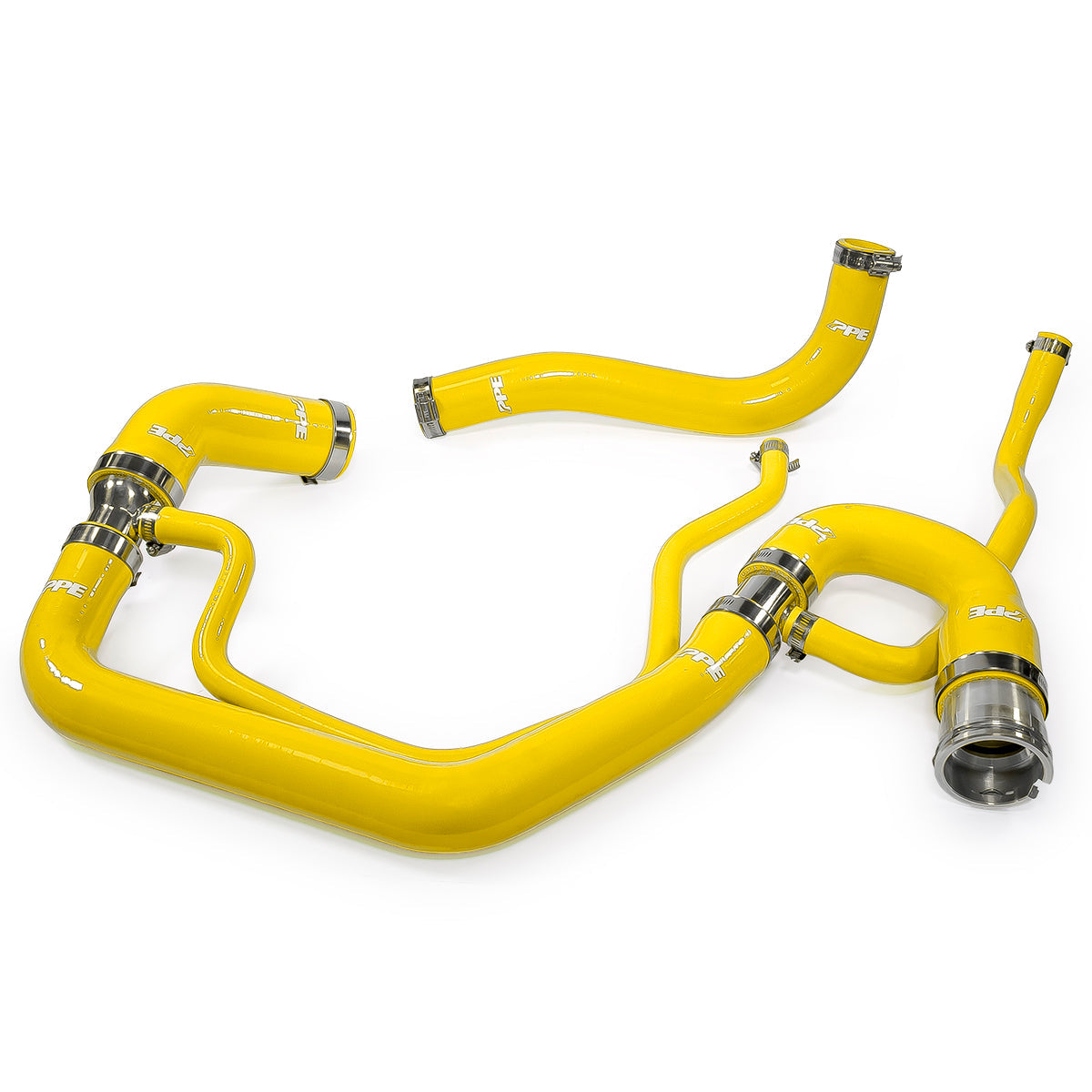 PPE 119024200 Upper & Lower Coolant Hose Kit - Yellow | 2006-2010 Silverado/Sierra 2500HD/3500HD 6.6L