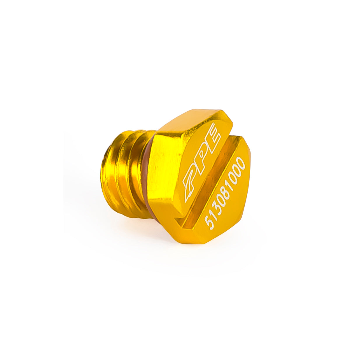 PPE 513081000 Air Bleeder Screw w/ Yellow Finish | 2001-2016 GM 6.6L Duramax