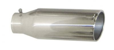 Pypes EVT407 4in Inlet x 7in Outlet x 18in Long Polished Exhaust Tip | Universal