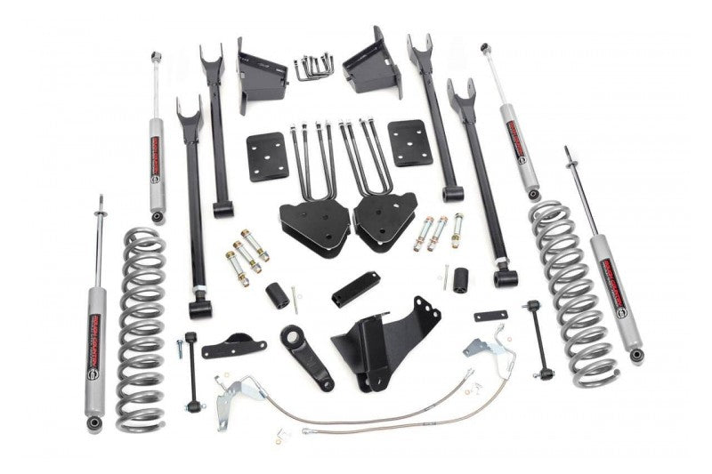 Rough Country 592.20 8in 4-Link Suspension Lift Kit | 2008-2010 Ford F250/F350 6.4L Powerstroke