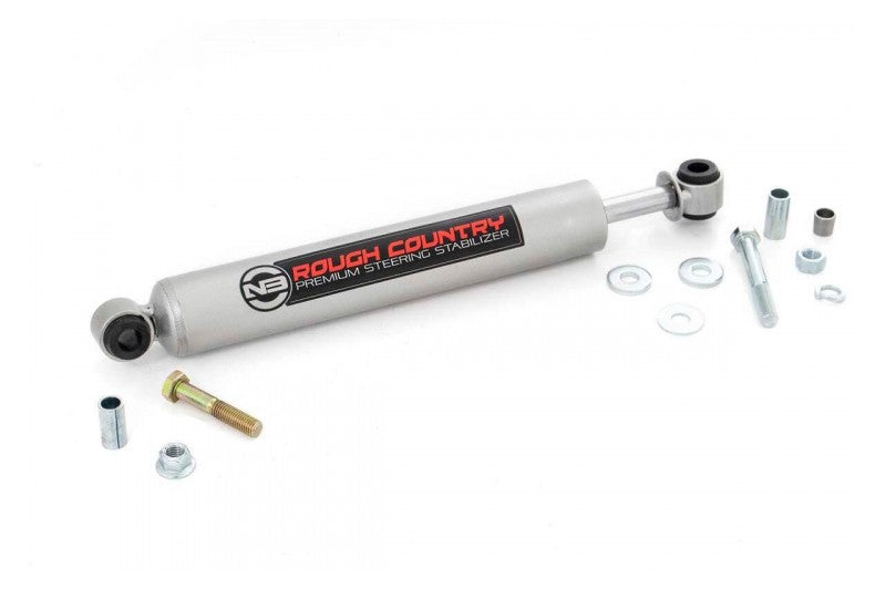 Rough Country 8731130 Steering Stabilizer | 2011-2015 Silverado/Sierra 2500HD/3500HD 6.6L