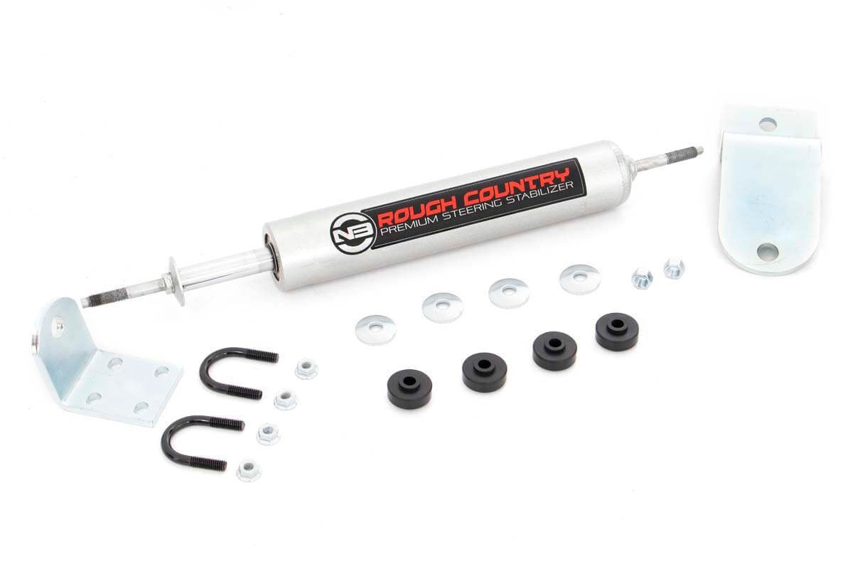 Rough Country 8738730 N3 Steering Stabilizer | 1994-2002 Dodge Ram 1500/2500 2WD