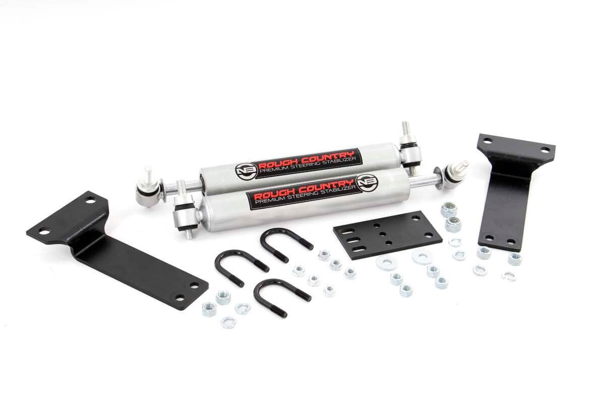 Rough Country 8749030 Dual Steering Stabilizer | 2000-2004 F250/F350