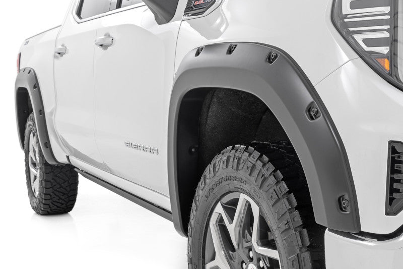 Rough Country F-C11950A-GXP Pocket Fender Flares (GXP - Downpour) | 2019-2025 Sierra 1500