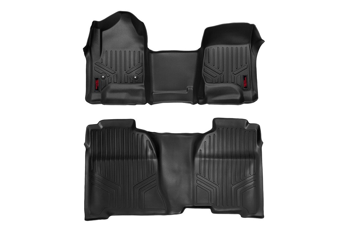 Rough Country M-21143 Heavy Duty Floor Mats | 2014-2019 Silverado/Sierra 1500/2500HD/3500HD