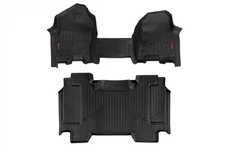 Rough Country M-31410 Heavy Duty Floor Mats Front/Rear | 2019 Ram 1500