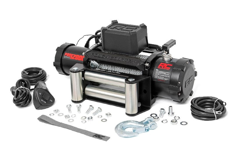 Rough Country PRO12000 12,000lb PRO Series Electric Winch w/ Steel Cable | Universal