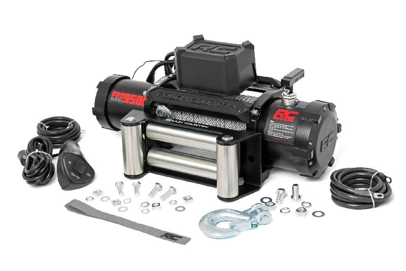 Rough Country PRO9500 9,500lb PRO Series Electric Winch w/ Steel Cable | Universal