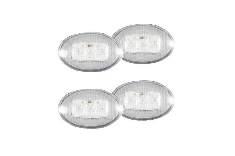 Recon 264132Cl Clear Smoked LED Side Marker Lights | 1999-2010 F350/F450 Dually