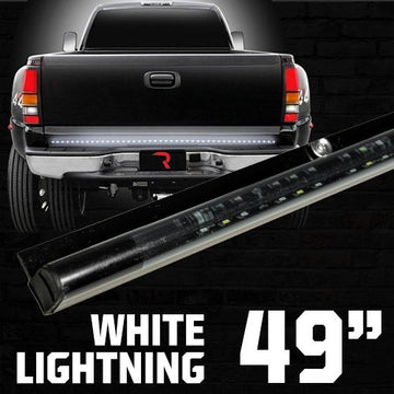 Recon 26415 49in White Lightning LED Tailgate Bar | Semi-Universal