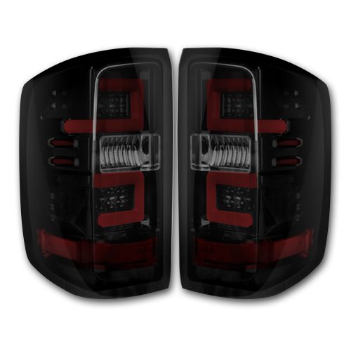 Recon 264238BK OLED Tail Lights w/ Smoked Lens | 2014-2019 Silverado 1500/2500HD/3500HD