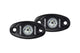 Rigid 482073 A-Series LED Light High Power Warm White Black Housing Pair | Universal