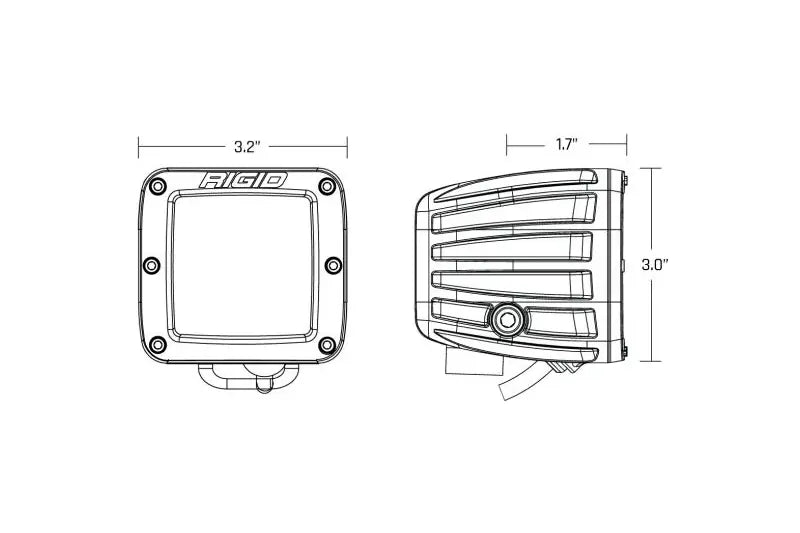 Rigid 504815 D-Series PRO SAE Fog Lights - White | Universal