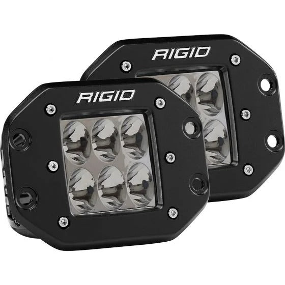 Rigid 512313 D2 Series Pro Driving Beam Flush Mount Lights | Universal