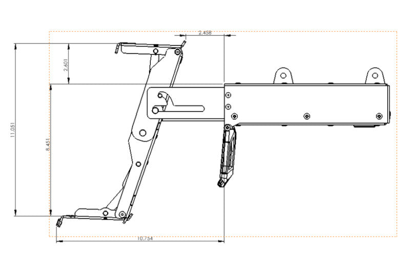 Rock Slide RS-910 R-STEP 9in Wide Bedstep Attachment Bracket (Driver's Side) | 2017-2022 Ford 6.7L Powerstroke