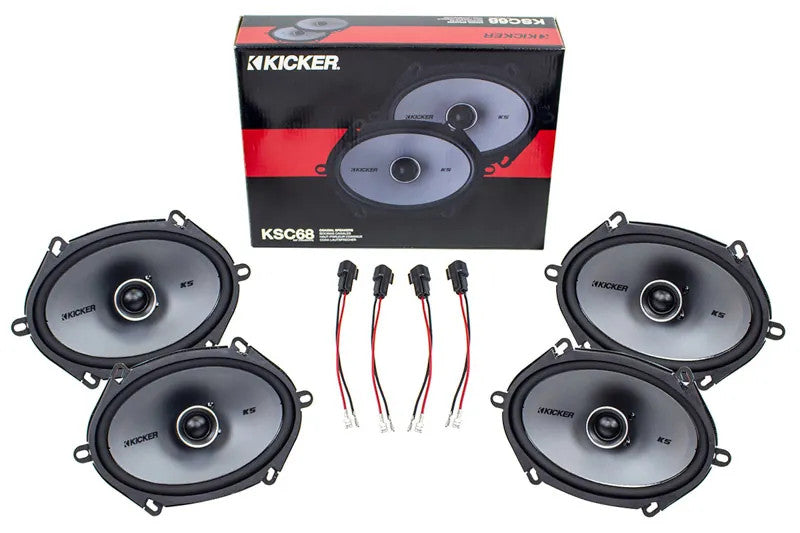 Kicker KICK-KS68-F250 KSC68 6x8 Speaker Upgrade Kit | 2008-2016 F250/F350 CrewCab/SuperCab