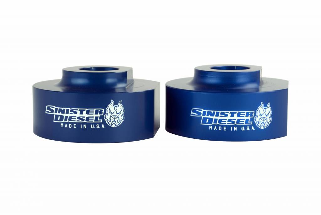 Sinister SD-0415LVL-BLU Blue Leveling Kit | 2004-2015 F250/F350 6.7L Powerstroke 2WD