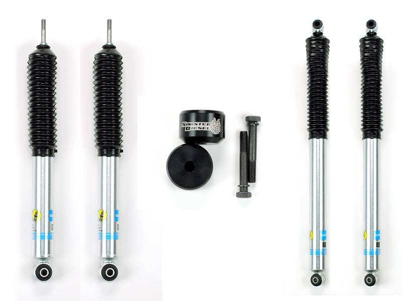 Sinister SD-0510LVL-BLK-BIL Leveling Kit w/ Bilstein 5100 Series Shocks | 2005-2016 F250/F350 Powerstroke 4WD