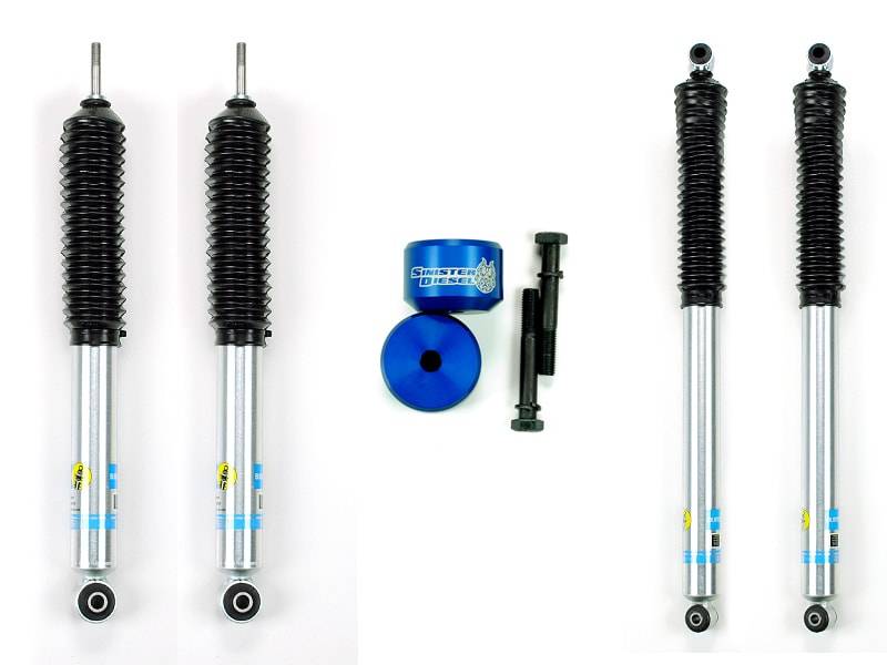 Sinister SD-0510LVL-BLU-BIL Blue Leveling Kit w/ Bilstein 5100 Series Shocks | 2005-2016 F250/F350 Powerstroke 4WD