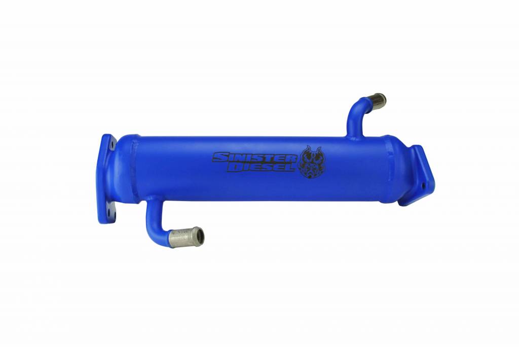 Sinister SD66EGRC045BLU EGR Cooler in Blue Finish | 2004.5-2005 Silverado/Sierra 2500HD/3500HD 6.6L LLY