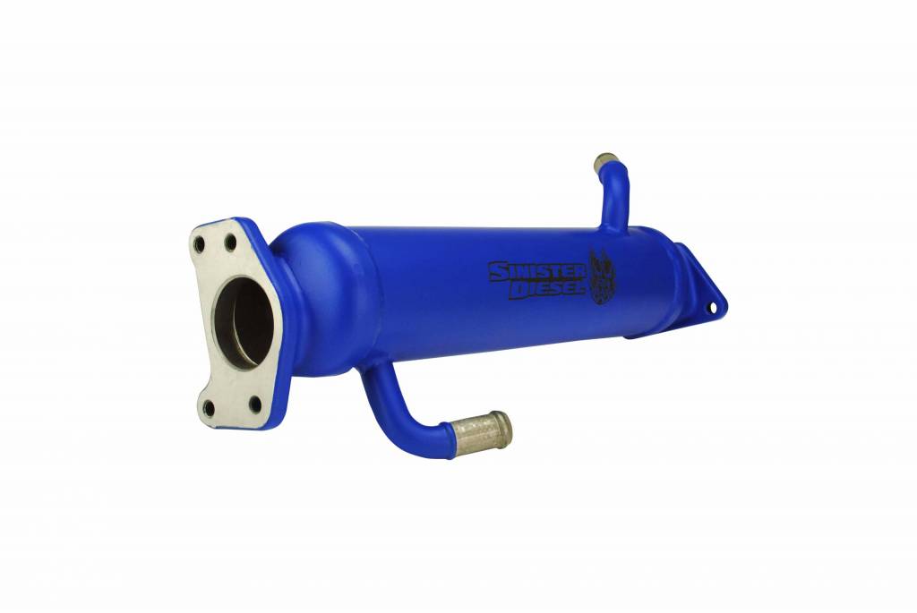 Sinister SD66EGRC045BLU EGR Cooler in Blue Finish | 2004.5-2005 Silverado/Sierra 2500HD/3500HD 6.6L LLY